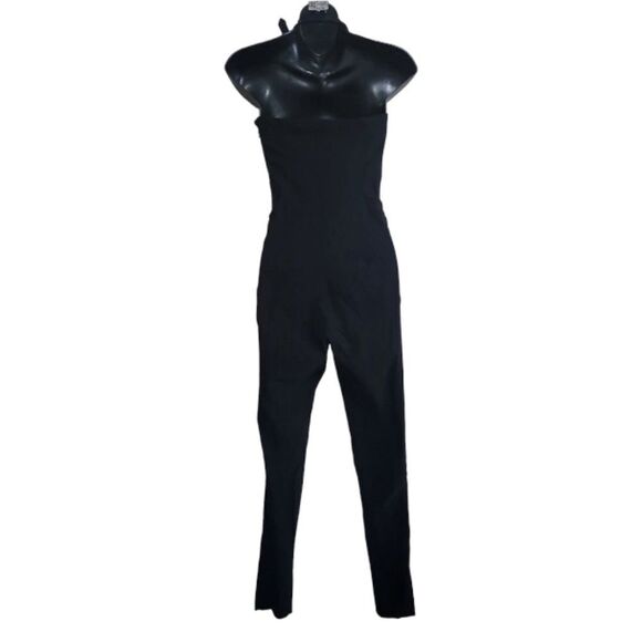 Asos Women's Black  One Shoulder Jumpsuits  Size 2 - Picture 3 of 8